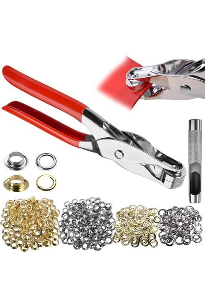GENERAL Grommet Tool Kit with Eyelet Pliers Fabric Grommet Kit with Fabric Ey...