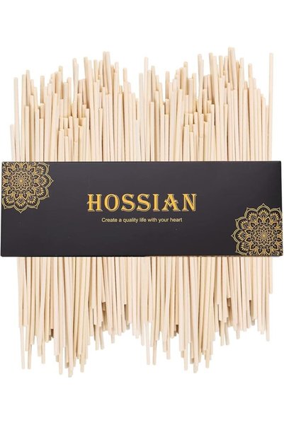 HOSSIAN 10inch Reed Diffuser Sticks- 100PCS Natural Rattan Wood Sticks Essent...