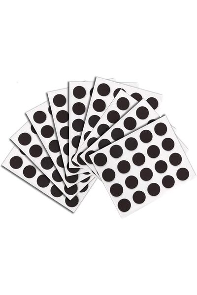 Generic 180 Pcs Round Magnets with Adhesive Backing, Flexible Self Adhesive M...