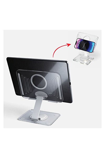 OEM Suport pliabil și rotativ telefon/tabletă – înălțime reglabilă pentru viz...