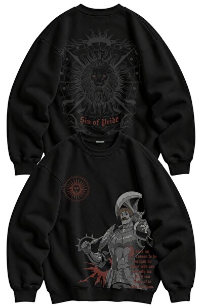 Fuddy Moda Unisex Oversize The Seven Deadly Sins Escanor Anime dukserica bez ...