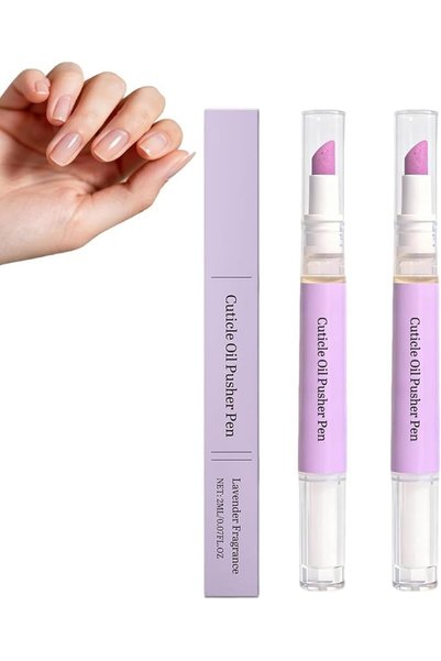 Generisch Cuticle Pusher Oil Pen, 2 in 1 Nail Care Pen with Nourishing Vitami...