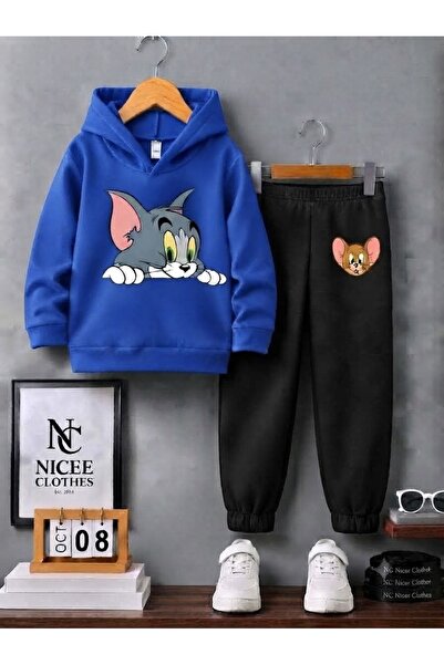 NC Nicee Clothes Children's Unisex Tracksuit Set (Tom Print on Sweatshirt for...