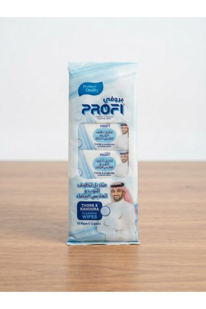Profi بروفي مناديل تنظيف الثوب والملابس البيضاء 12 علبة ميني *10 منديل