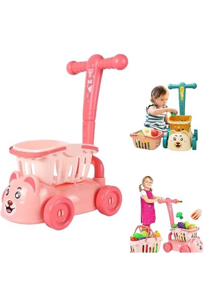 Vixplorn Kids Shopping Cart Boy Toy Set Mini Small Store Shopping Cart Toy Mi...
