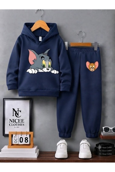 NC Nicee Clothes SET DE TRENING PENTRU COPII UNISEX (CU IMPRIMARE TOM PE PULO...