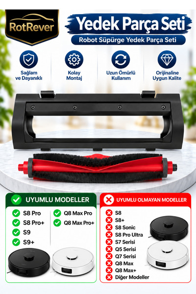 Ozemtek Roborock Q8 Max Pro / Q8 Max Pro+ S8 Pro / S8 Pro+ Kompatibilna glavn...