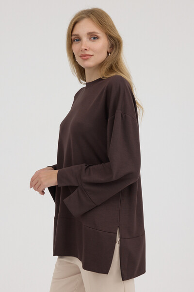 queencity Women's Modal Fabric Tunic with Slits