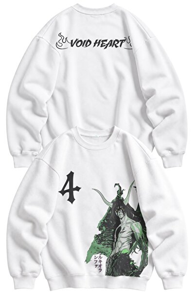 Fuddy Moda Unisex Oversize Ulquiorra Cifer Ense Printed Bleach Anime Themed H...