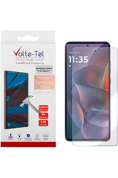 Volte-Tel 2.5D 0.3mm Σκληρυμένο Γυαλί Πλήρους Κόλλησης (Motorola Moto G 5g 2026)