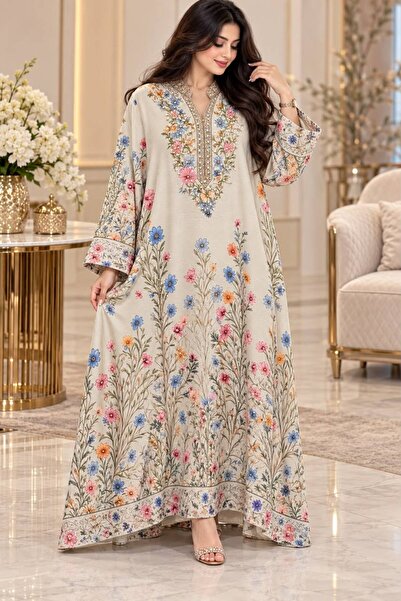 Generic Brand Elegant Robe in Jacquard Fabric in Abu Fussah, with a Chest Emb...