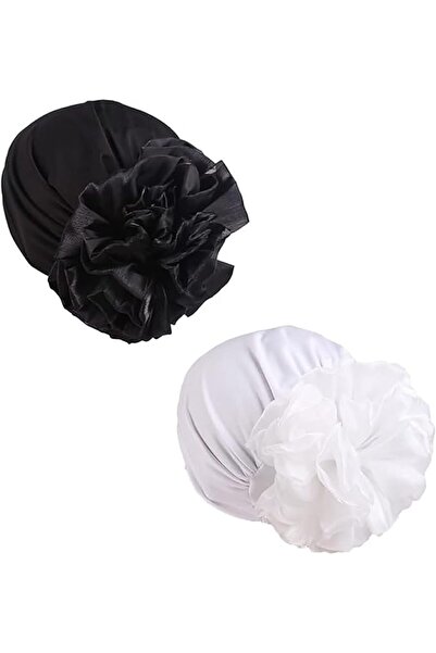 Generic 2 Pcs Floral Elastic Chemo Turbans Chemo Cap Head Scarves for Women C...