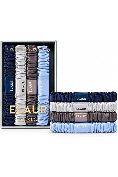 GENERAL Silk Scrunchies, 100% Pure Mulberry Hair Ties 22 Momme Anti Hair Loss...