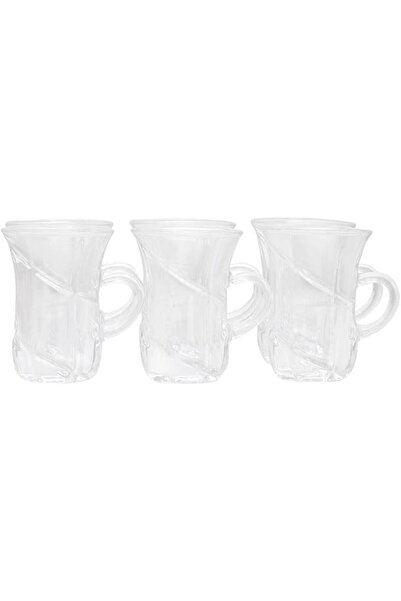 Alsaif Gallery Glass Tea Set with Hand