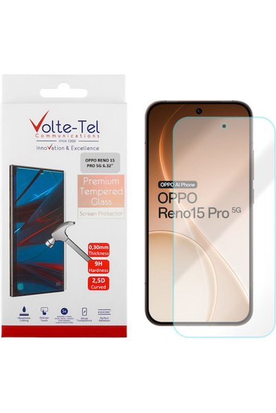 Volte-Tel Σκληρυμένο Γυαλί Oppo Reno15 Pro 5g 6.32 ιντσών 9H 0.30 χιλιοστά 2....