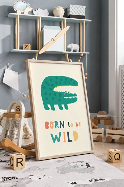 KEYFHOME Born To Be Wild Wild Nature Tablou MDF înrămat Poster Cadou pentru d...