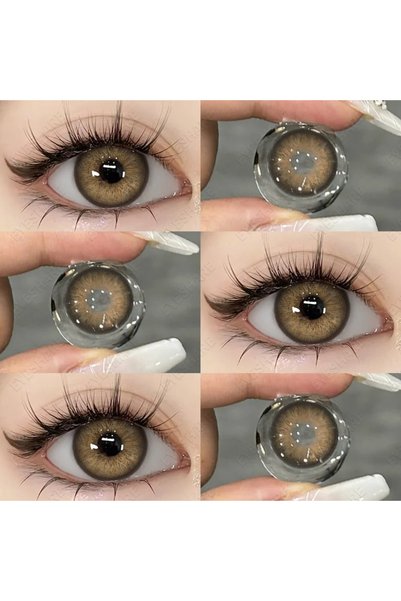 EyesPro MİLANO BROWN HARELİ DOĞAL GÖRÜNÜMLÜ GÖZ LENSİ YILLIK