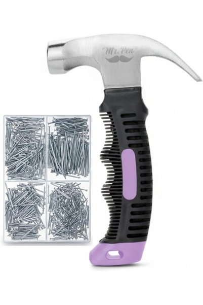 Mr. Penda Mr. Pen- Nail Assortment Kit and 8oz Small Hammer for Picture Hangi...