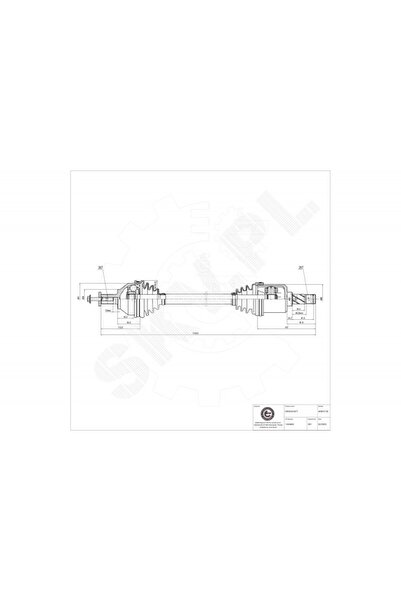 ESEN SKV Arbore de transmisie Ford Focus II Volvo C30 C70 II S40 II V50, față...