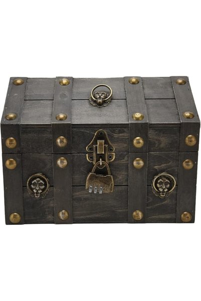 GENERAL XUMIUZIY Vintage Retro Wooden Box with Combination Lock, Multifunctio...