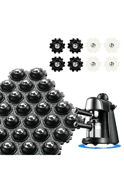 Yelajoy 24Pcs Self Adhesive Caster Wheels，DIY Connected Small Appliance Rolle...