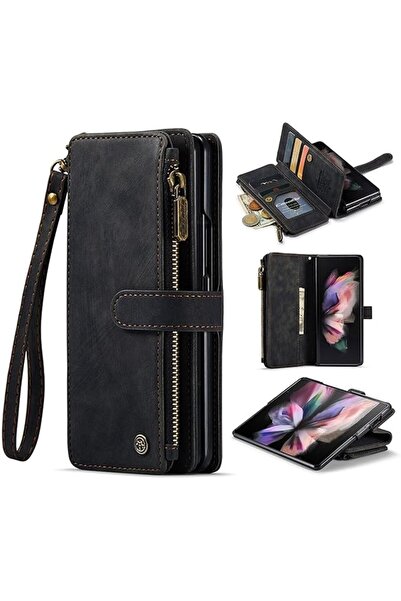 GENERAL CaseMe Wallet Case with 10 Card Slots for Samsung Galaxy Z Fold 3 5G,...