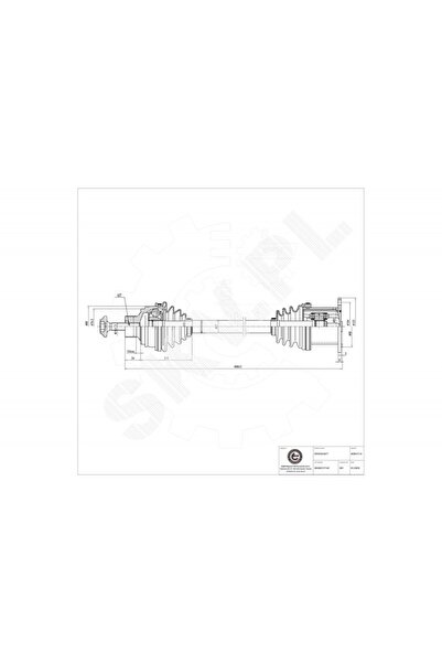 ESEN SKV Arbore de transmisie Audi A4 A5, față stânga/dreapta 8K0407271AF