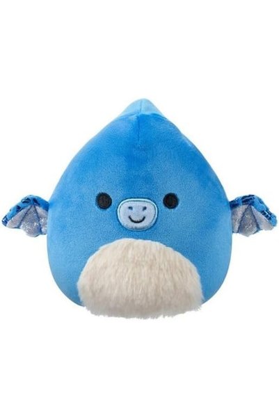 Squishmallows دمية آدم البتروداكتيل المحشوة، مقاس 5 بوصات، أزرق/أبيض