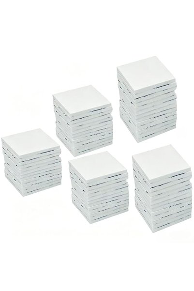 tewiaii 100 Pcs Square Double Sided Adhesive Pads, Double Sided Stickers Self...