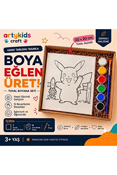 Tuval Boyama Seti - Pikachu