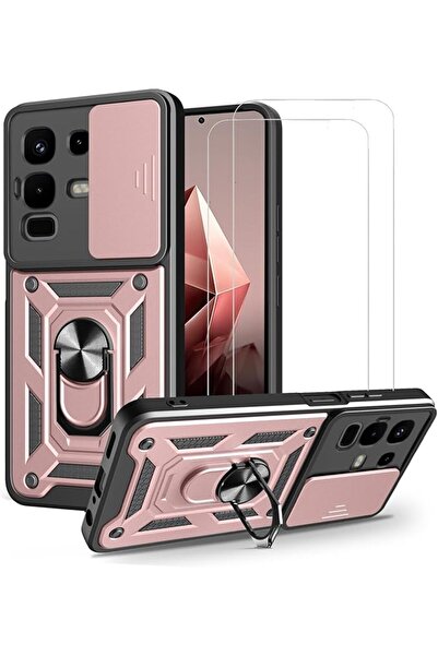 GENERAL جراب لهاتف إنفينكس نوت 50x 5G مع غطاء كاميرا منزلق وحلقة حامل ومسند م...