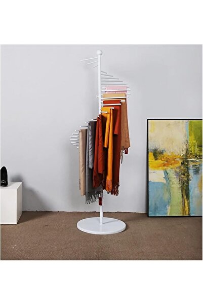 Generic Freestanding Metal Scarf Display Rack Large Capacity Silk Scarf & Bel...