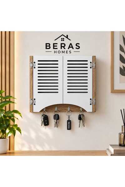 Beras Elektrik Pano Düzenleyici Duvar Düzenleyici Ahşap Dekoratif Anahtarlık Düz Çizgi