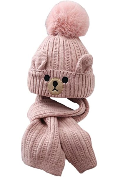 GENERAL Knitted Beanie Hat Scarf Set Winter Warm Hat with Fleece Lining for 1...