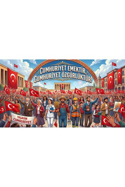 okulcenter 29 EKİM CUMHURİYET BAYRAMI AFİŞİ