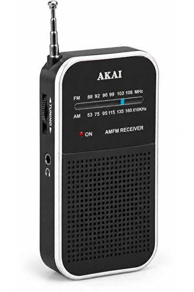 AKAI Μίνι Φορητό Ραδιόφωνο AM/FM με Τηλεσκοπική Κεραία & Έξοδο Ακουστικών - (...