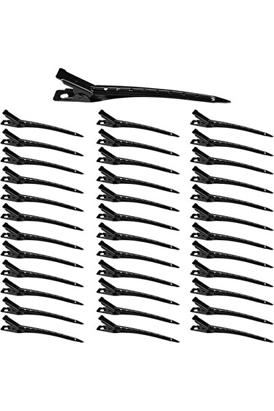 GENERAL Pack of 36 Women's Hair Clips, 9 cm Metal Section Clips, Hairdressing...