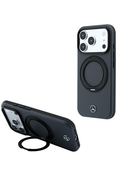 MERCEDES Δερμάτινη Θήκη με Βάση Δαχτυλίδι Magsafe για iPhone 18 Pro / 17 Pro ...