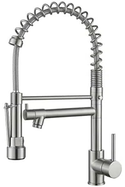 Generic Kitchen Faucet with Pull Down Sprayer, 360° Swivel Spring Sink Mixer ...