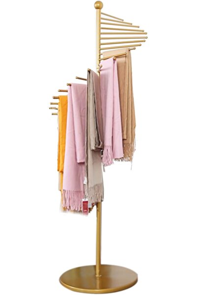 Generic Industrial Style Iron Scarf Display Rack for Small Spaces Hair Access...