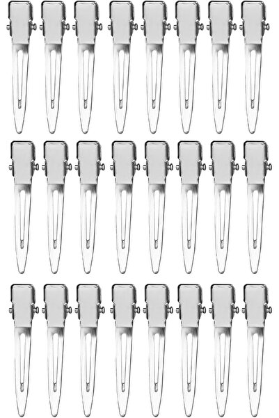 Labymos 24Pcs Duck Bill Clips Salon Alligator Clips Metal Hair Clips with Non...