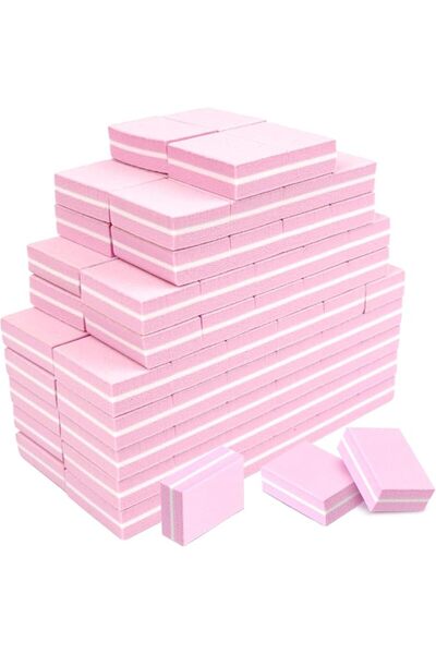 Salvmary Mini Nail Buffer Blocks, 100/180 Grit Sponge Buffing Sanding Block F...