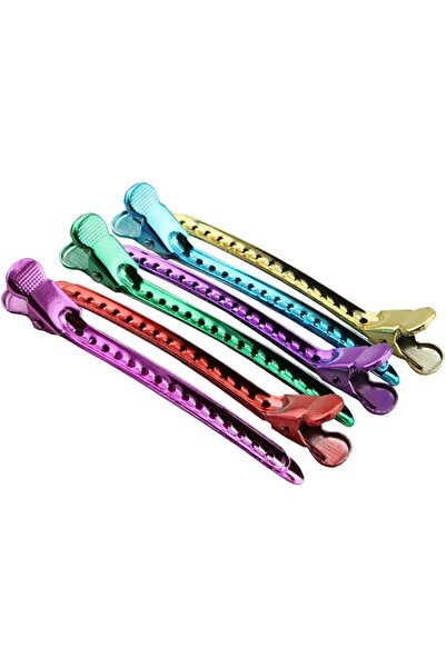FRCOLOR Duck Bill Clips, Metal Alligator Hair Clip Curl Hair Clamp for Women ...