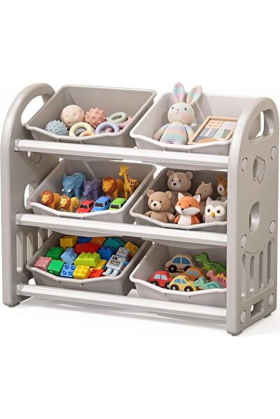 UANDME Uandhome 3-Layer Toy Storage Organizer,Toy Storage Box with Storage Bi...