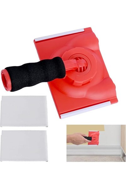 ALMEKAQUZ Paint Edger Trimmer with 2pcs Replacement Pads, Edge Painting Tool ...