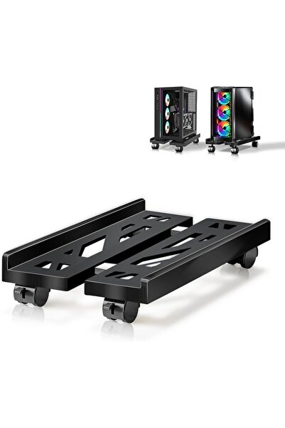 Generic Mobile CPU Cart, Adjustable Computer Holder with Locking Caster Wheel...
