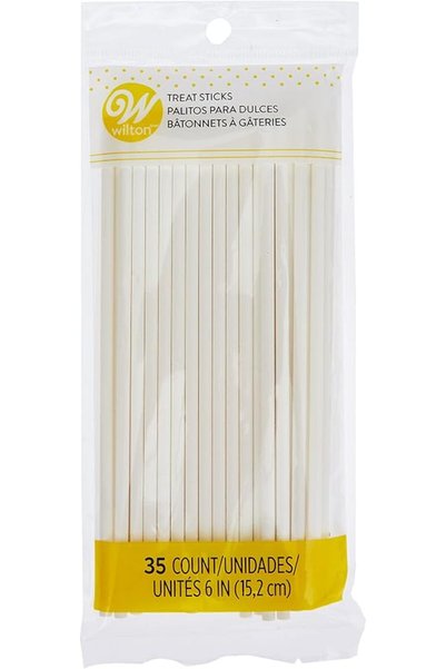 John Wilton Wilton Lollipop Sticksâ 6In. 35Pcs, White