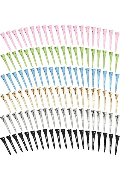 GENERAL 120 Pcs Pin Curl Clips for Long Hair, 2.16 Inch Metal Duck Bill Singl...
