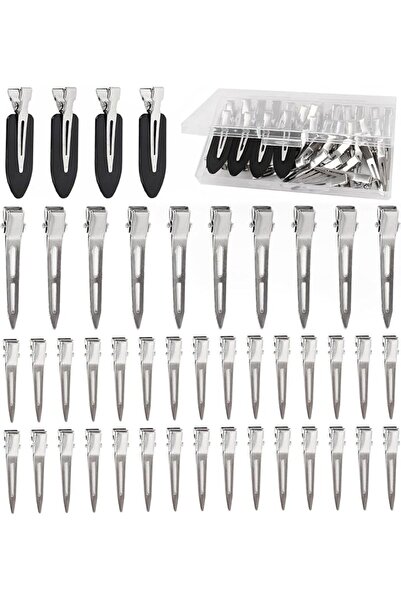 GENERAL Metal Silver Hair Clips for Women Styling,Small Duck Bill Pin Curl ha...