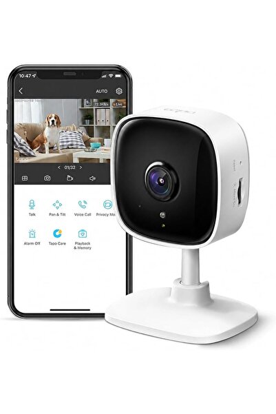 tapo TP-Link 1080P Indoor Security Camera for Baby Monitor, Dog Camera w/Moti...